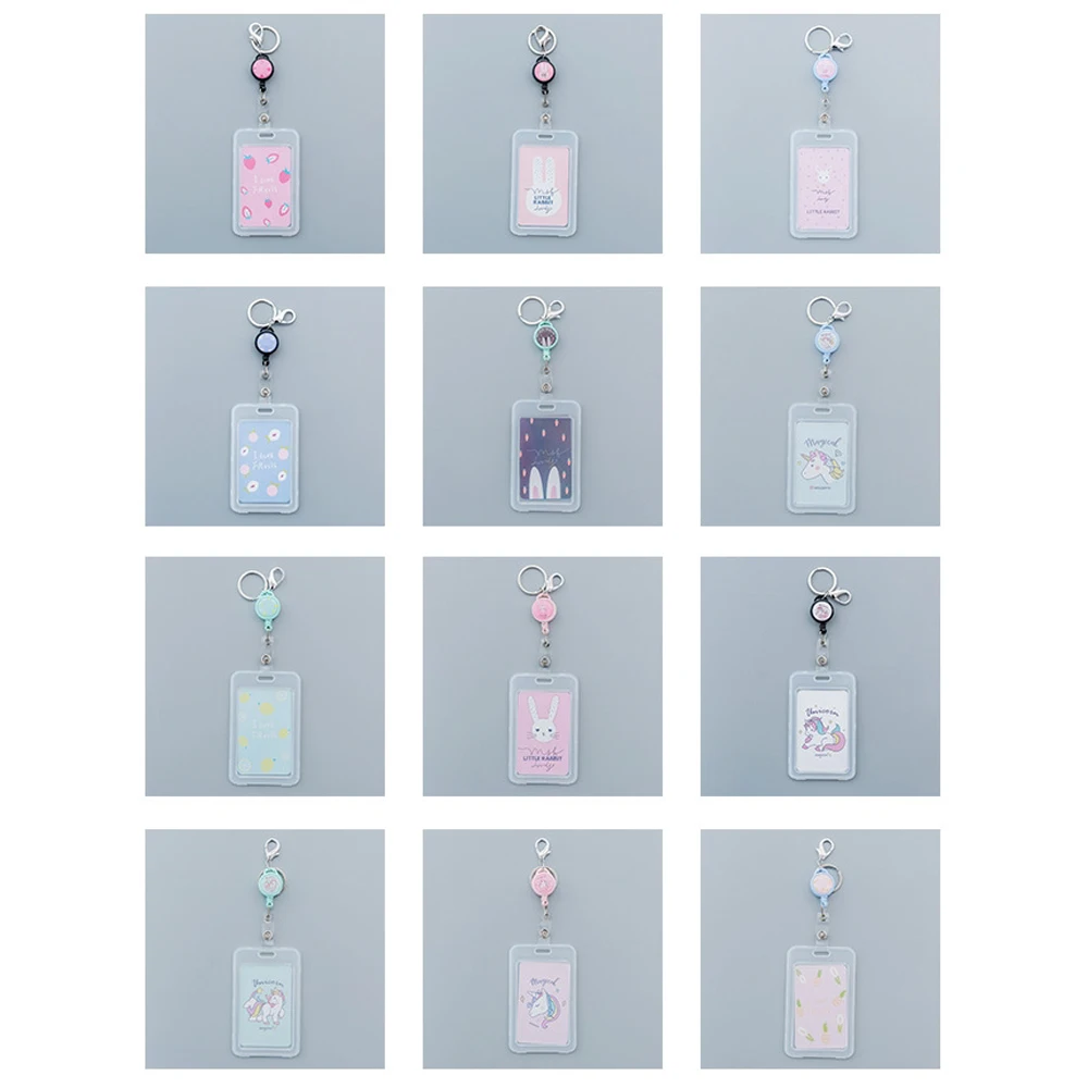 1 шт. милый прозрачный пластиковый мультяшный набор для карт в виде единорога