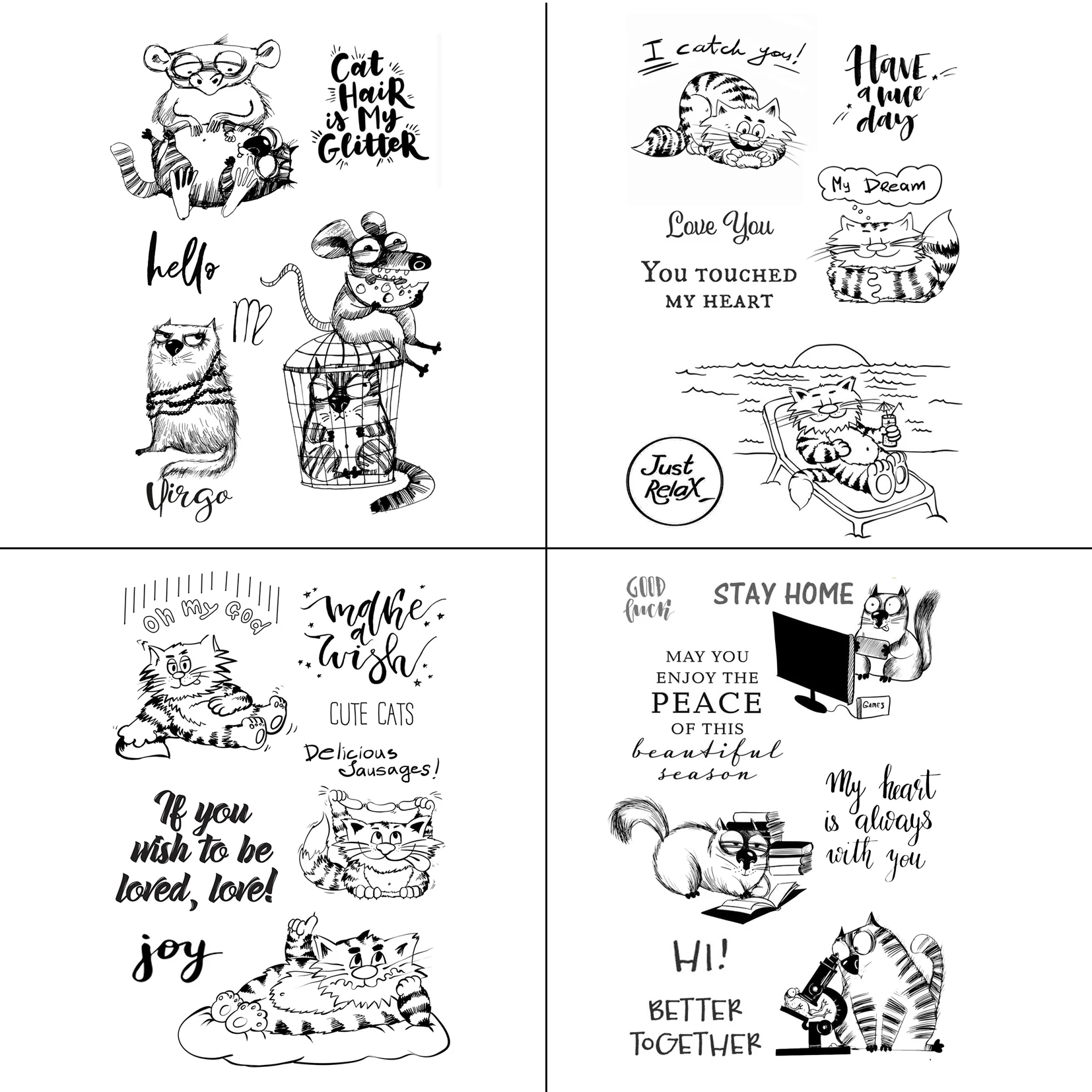 Забавные металлические Вырубные штампы и набор прозрачных штампов сделай сам