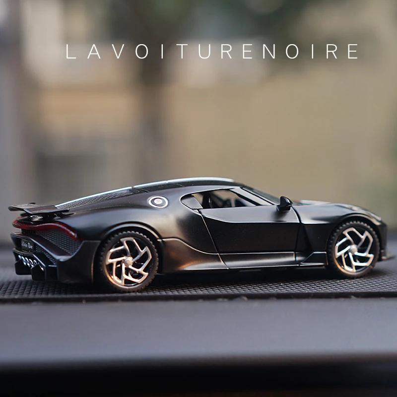Модель автомобиля Bugatti lavoiturenсветозащитного черного дракона 1:32 игрушечный