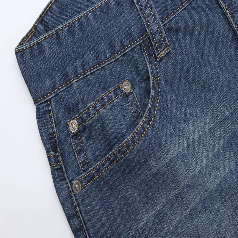 

Spring Autumn Mens Blue Flare Jeans Homme Bootcut Business Casual Bell Bottom Flared Denim Pants Man Regular Boot Cut Jeans Men