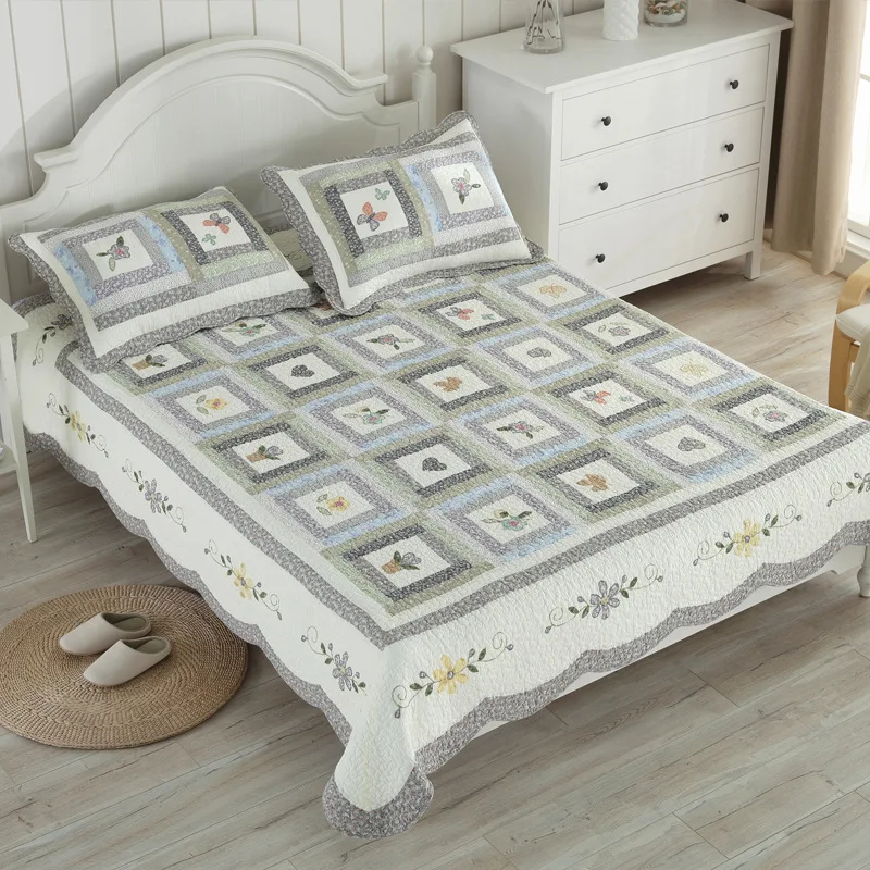 Miglior Nuovo Set Di Trapunte Estive A Tempo Limitato Win King Queen Size Copriletto Coperta Trapunta Copriletto Federa Lenzuolo Trapuntato Semplice