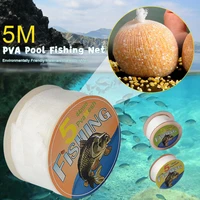 5m pva mesh diameter 253744mm water dissolving mesh water soluble carp fishing feeder trap bait bag fishing accessories
