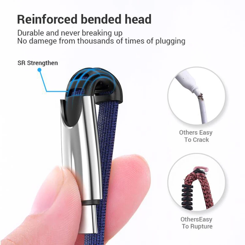 Новый нейлоновый кабель быстрой зарядки USB C Type в оплетке для Huawei P10 P20 Lite Pro 5A samsung