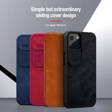 For iphone 13 Case For iPhone 13 Pro Max Nillkin Qin Leather Case Card Pocket Wallet bag Flip Cover for iPhone 13 Pro /13 Mini