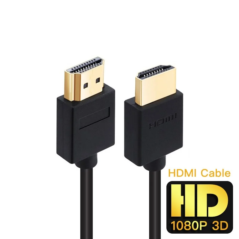 Shuliancable-cable compatible con HDMI, alta velocidad, chapado en oro, 4k, 1080P, 3D,...
