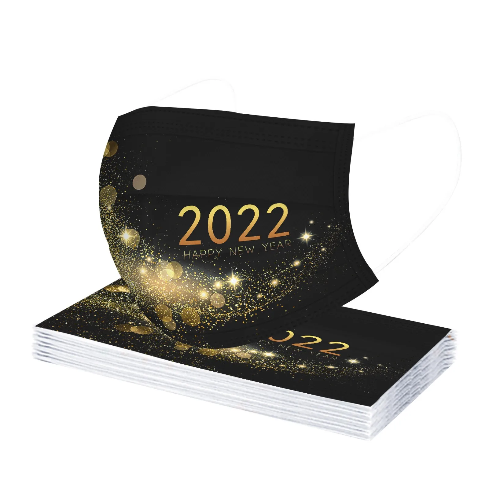 10 шт. одноразовые рождественские маски унисекс 3 слоя | Тематическая одежда и