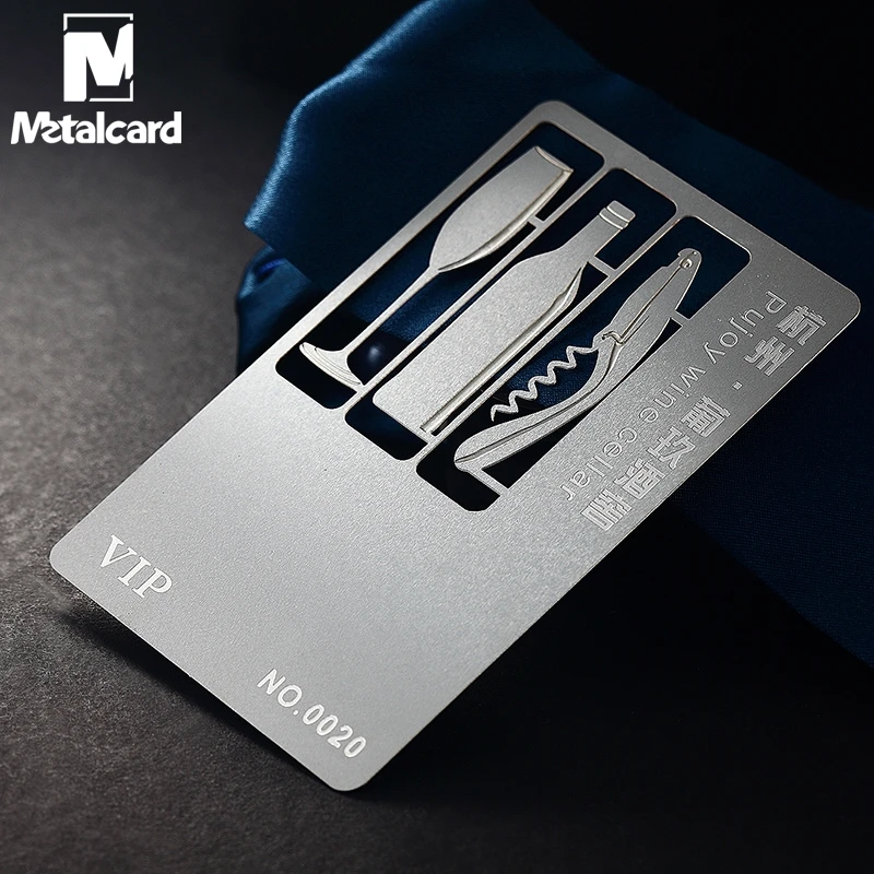 Hollow metal business card stainless steel business card custom stainless steel business card