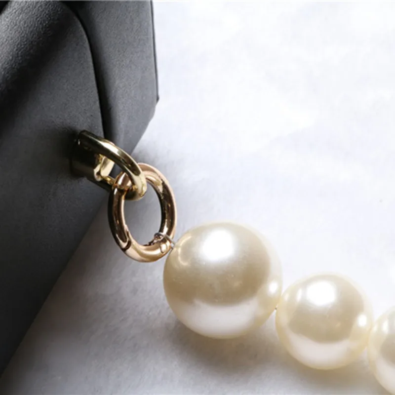 Сумка на ремне PUOU сумочка с ручками и цепочкой аксессуары жемчужная сумка