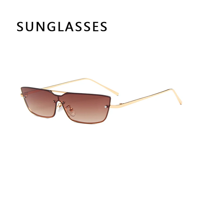 

Сплошные солнцезащитные очки Индивидуальные Металлические солнцезащитные очки, модные сочетающиеся с океаном маленькие очки в оправе, тре...