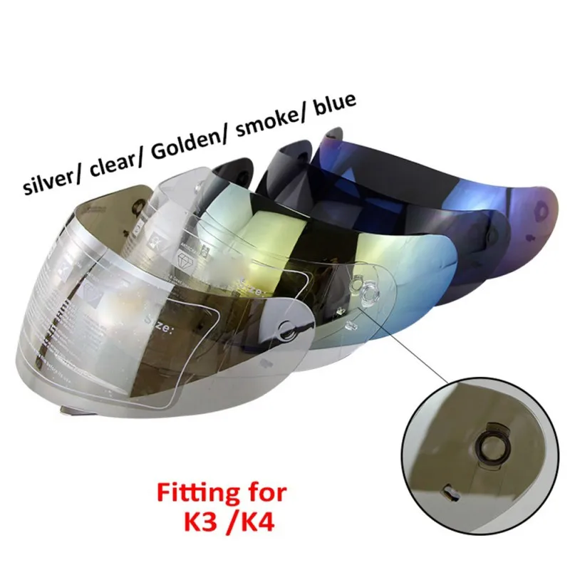 Full Face Motorcycle Shield Helmet Visor Lens For K3&K4 Motocross Helmet Motorcycle Helmets Sun Visor protective gears