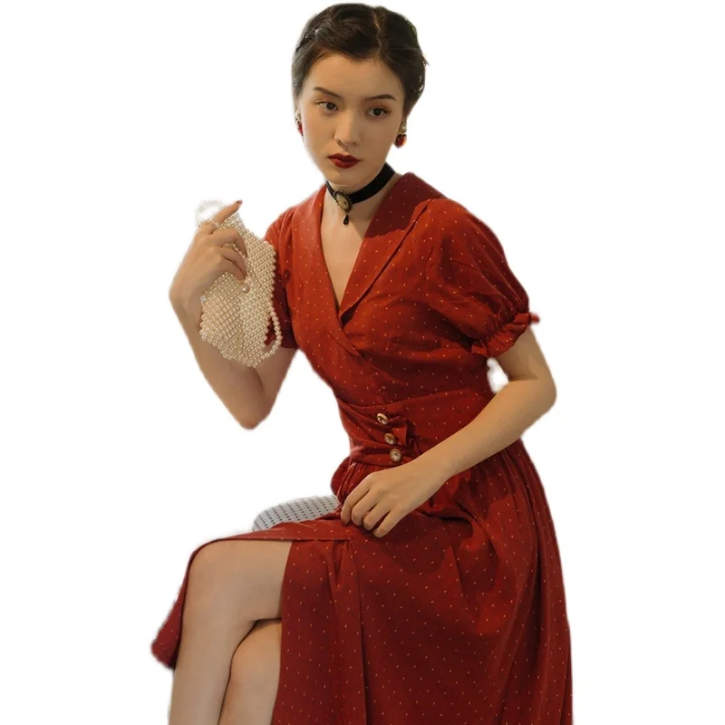 

COIGARSAM Dresses Red 6568