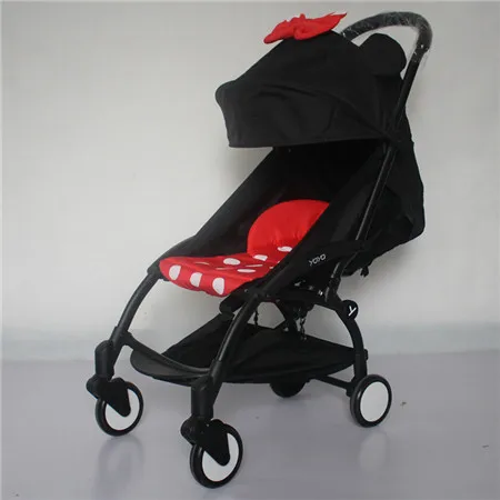 B style Minnie Оригинальная легкая коляска может сидеть и лежать на 175 градусов Складная коляска yoya ультра-легкая портативная дорожная детская коляска - Цвет: B style Minnie