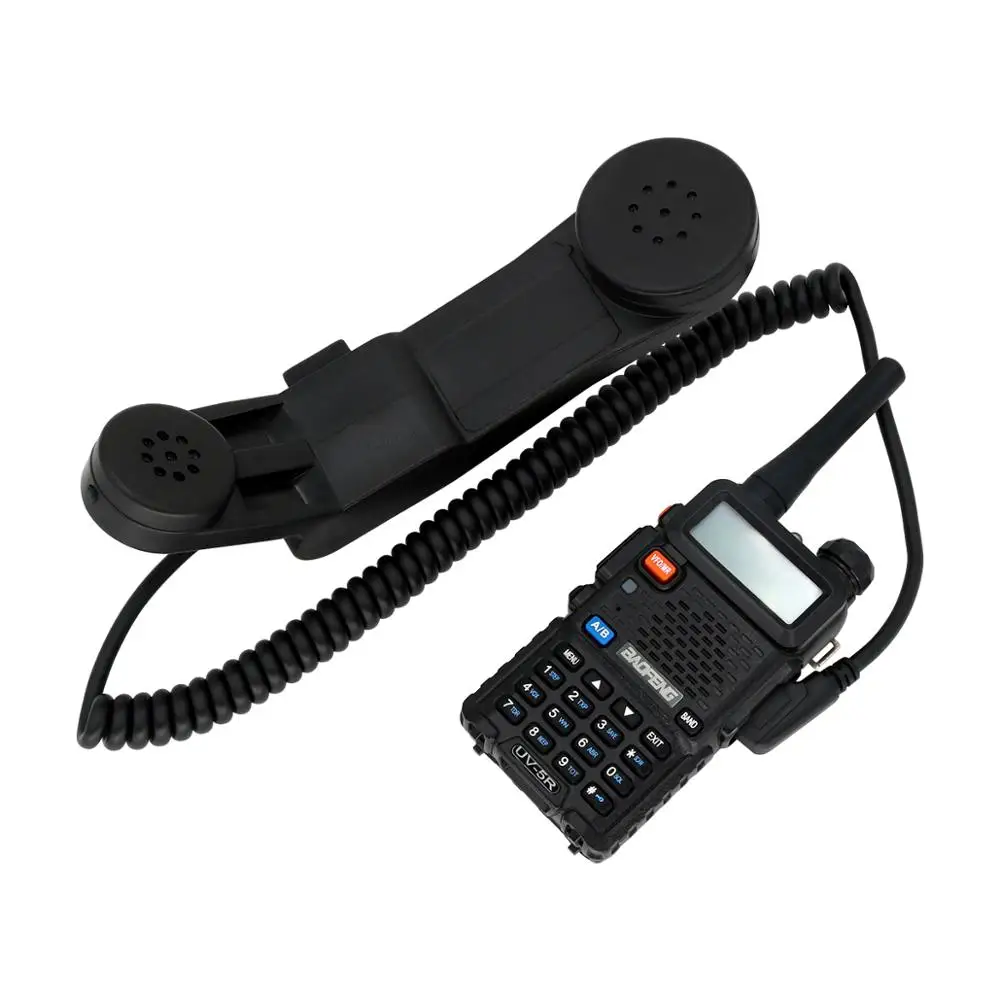 Военный ручной микрофон Baofeng Kenwood адаптер для рации с 2 штырьками через плечо ptt