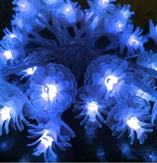 3 м/2 м/30/20 светодиодов наружное водонепроницаемое светодиодное освещение pinecone