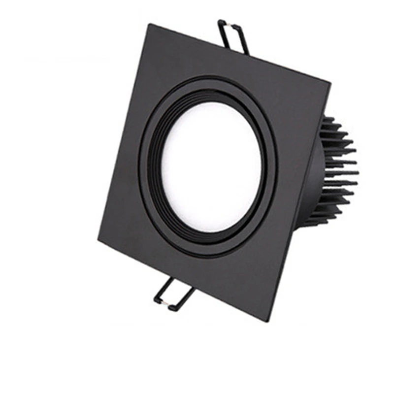 Двухголовые Черные Квадратные Диммируемые светильники 7 Вт 40 Светодиодный