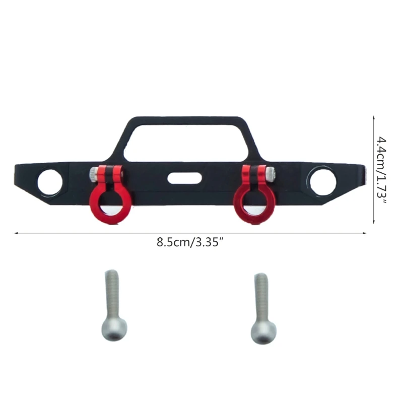 

2021 New 1/24 SCX24 90081 Alloy Front Bumper Spare Part for RC Model Car Crawler Interior Accessories Toy