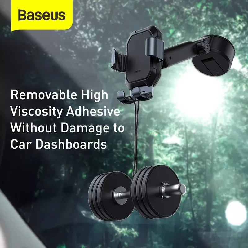 baseus gravity car phone holder suction base mount universal car holder for phone in car mobile phone holder stand for iphone free global shipping