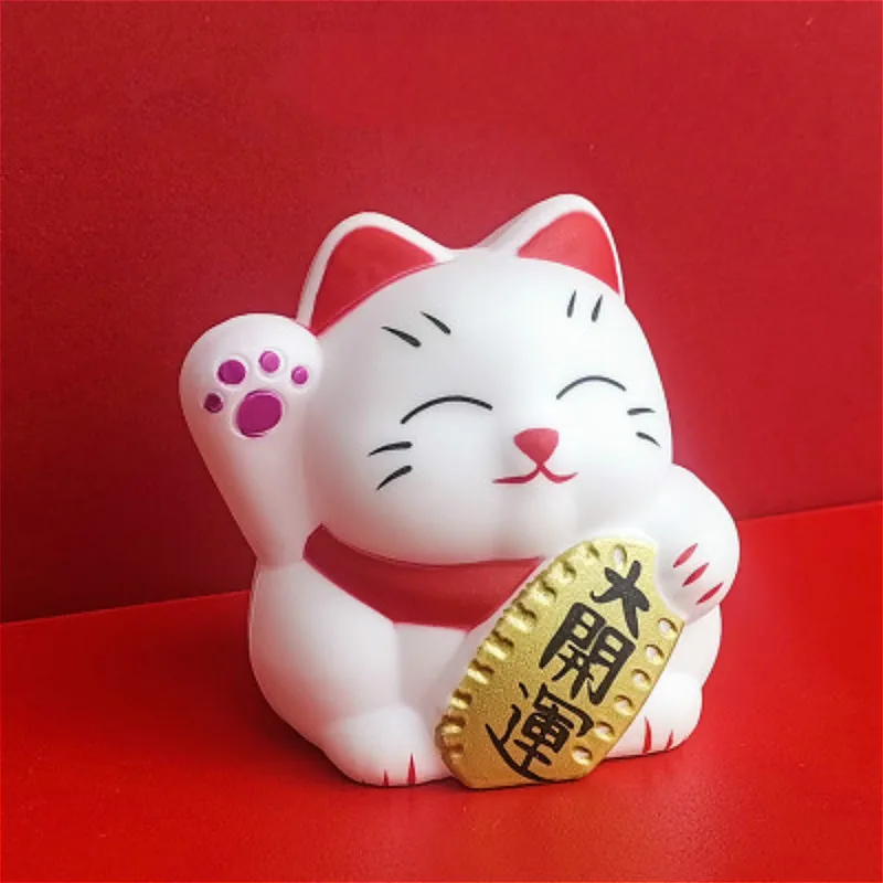 Милая Копилка в форме счастливого кота коробка для хранения монет креативные