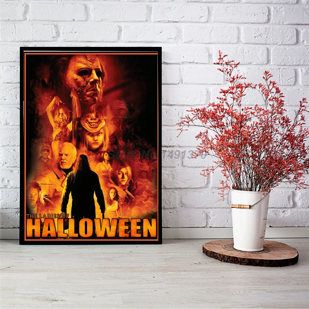 Ужасный плакат Майкла Майерса художественные картины из фильма на Хэллоуин