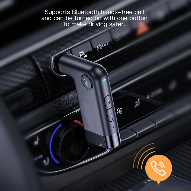 For Car Music Audio Aux Headphone Handsfree Bluetooth 5.0 Receiver 3.5mm Streaming Auto for PC Headphones |