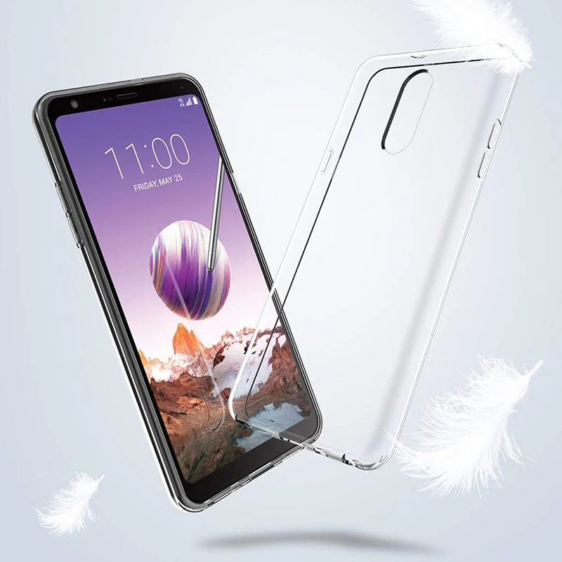 Высококачественный мягкий ТПУ прозрачный чехол для телефона LG G7 Q Stylus Plus Alpha ThinQ