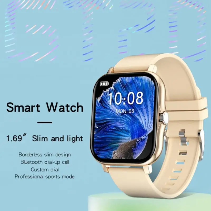 

Смарт-часы IPX67, 1,69 дюйма, сенсорный экран, Bluetooth