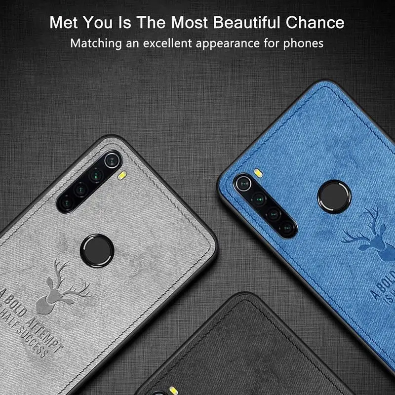Soft Fabric Cloth Back Cover For Xiaomi Redmi K30 K20 Note 8T Note8 Pro Cases 8A 7ANote7 Shockproof Phone |
