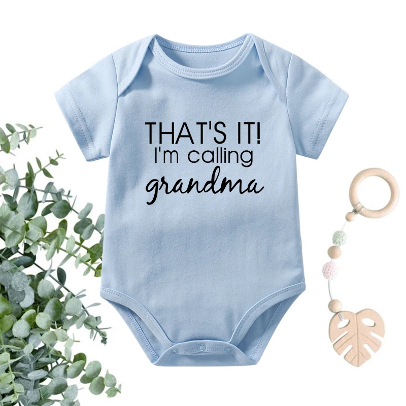 

Это я называю бабушку, Одежда для новорожденных, боди, летнее хлопковое боди для мальчиков и девочек, комбинезон, боди для малышей