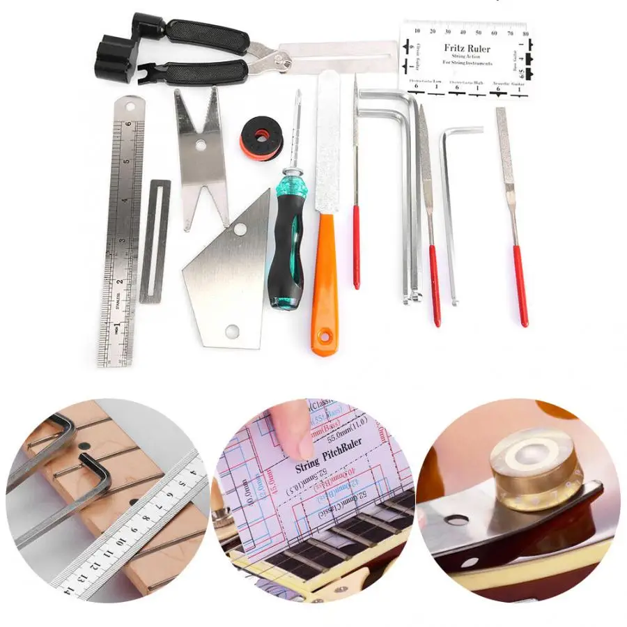 Набор инструментов для ремонта гитары устройство 3 в 1 намотки струн