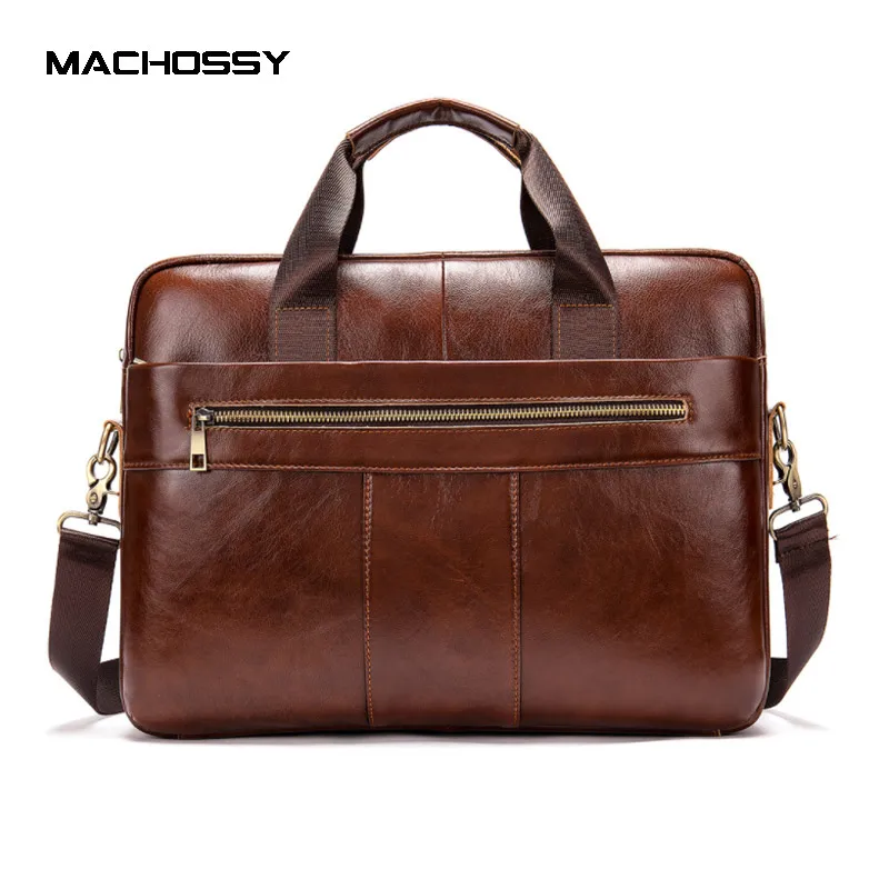 

Men Briefcase Bag Vintage Genuine Leather Handbags Messenger Bag Leather Laptop Bag Office Bag for Men Multi-Functional Bags
