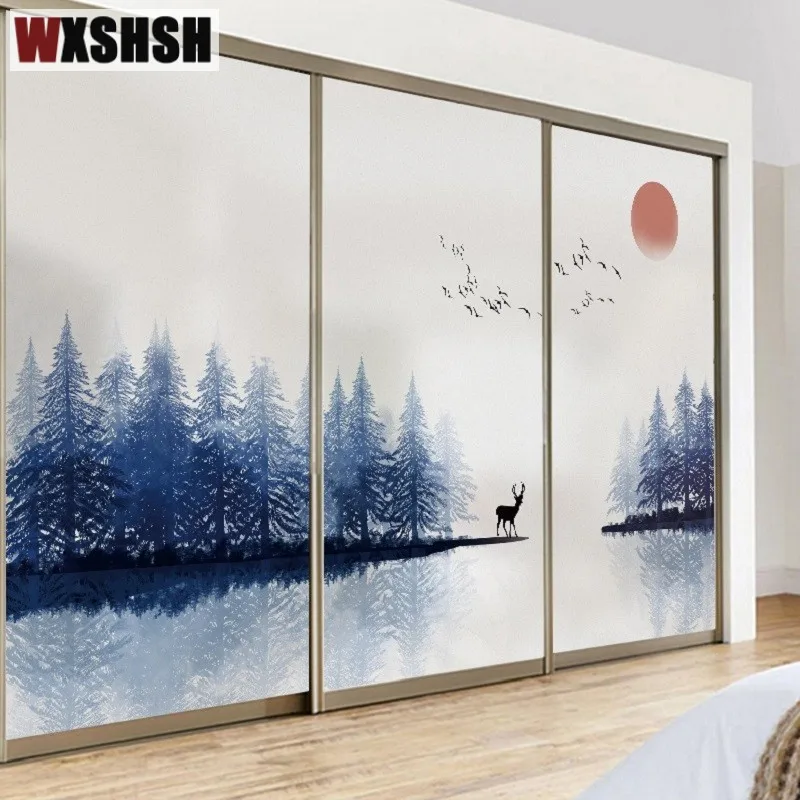 Статическая липкая оконная наклейка по индивидуальному размеру водостойкая