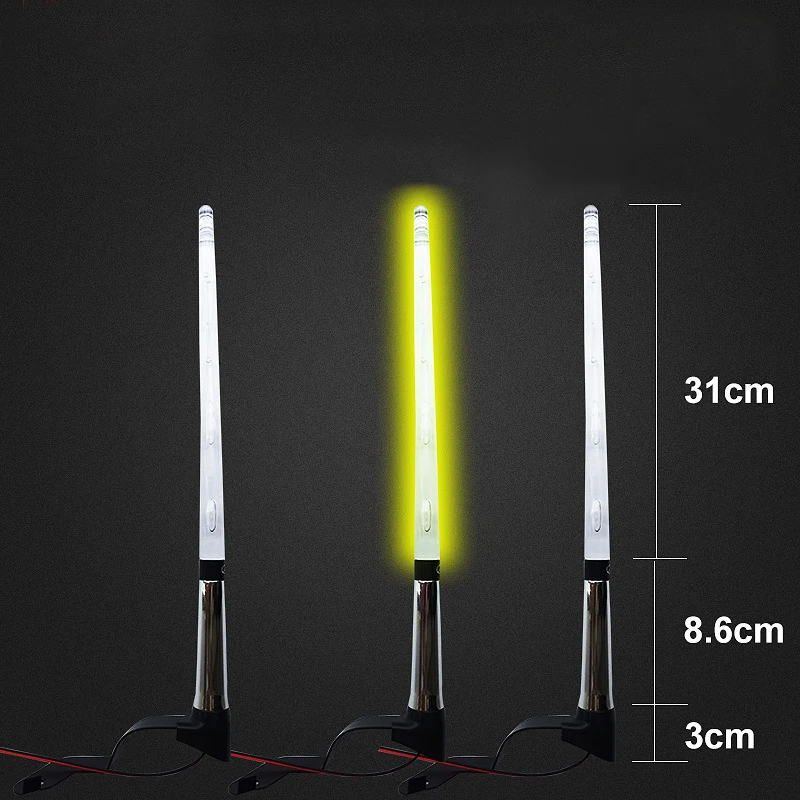 

Car Antenna Aerials FM Portable Car External Light Antenna Flag Pole LED Light Signal AM FM Aerials Car-Styling