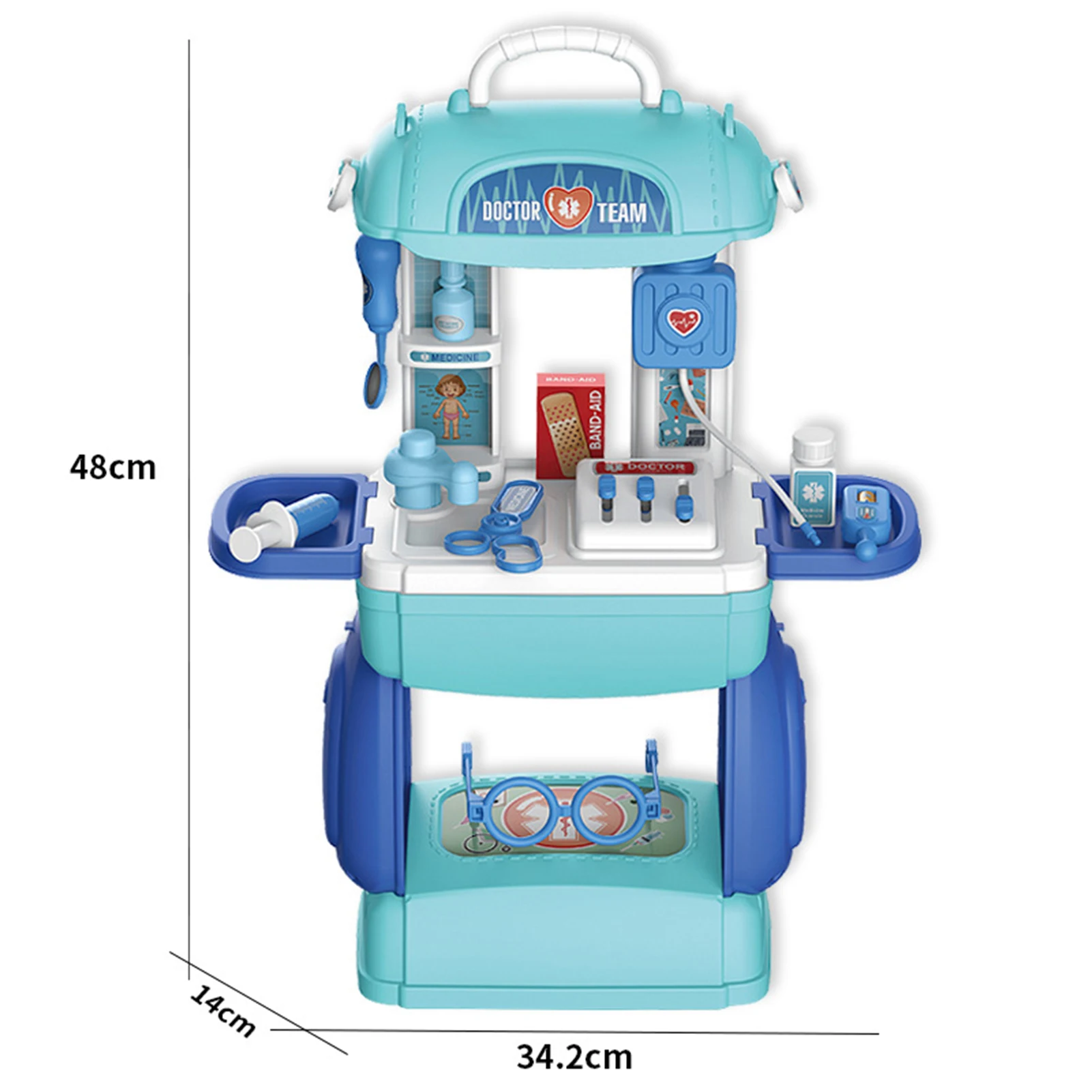 

Suitcase Early Childhood Education Play House Health Little Doctor Tools Set Toys Messenger Bag Educational Toys