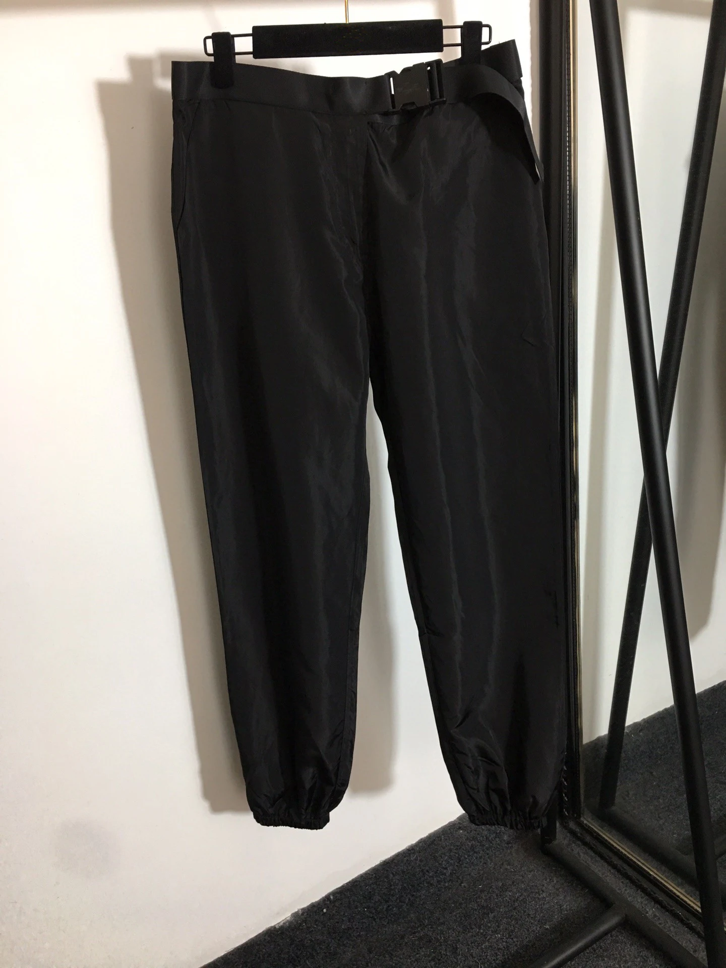 

Высококачественные роскошные осенние женские повседневные брюки с пряжкой на талии