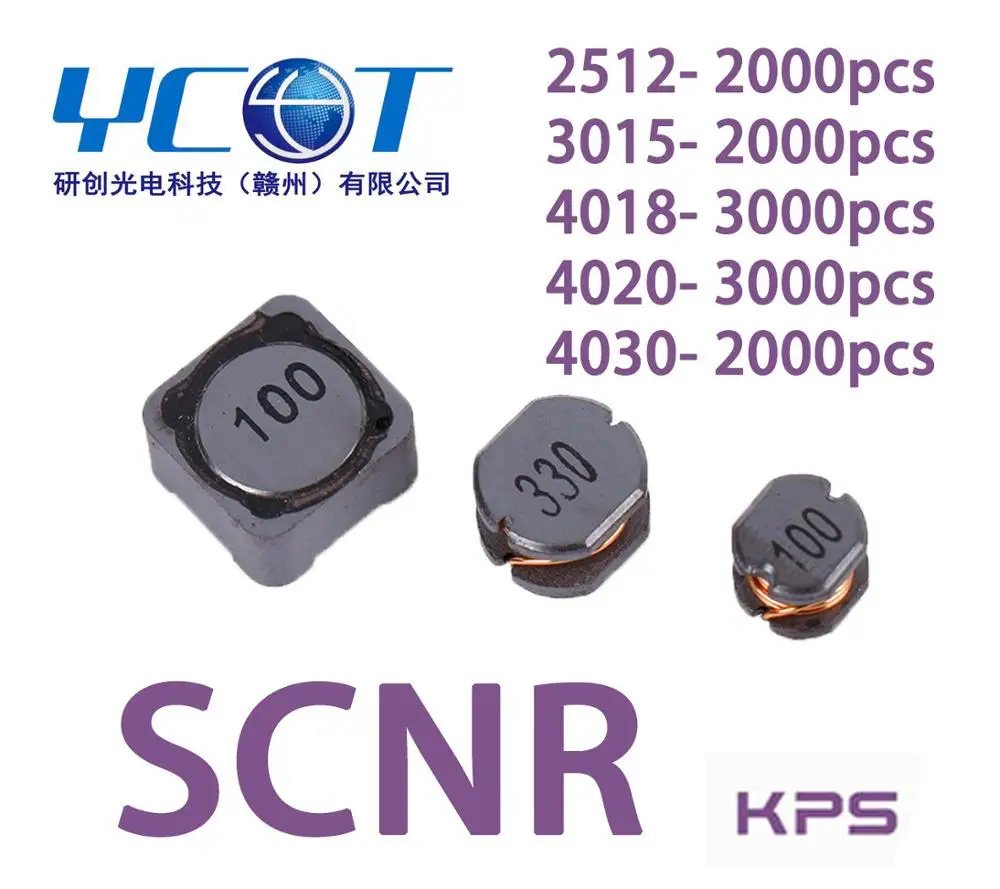 

SCNR 4018/4020 Wire Wound SMD Power Inductor Phones 3C 5G AI EMI Technology TV Video Audio Computer Navigation VR AR LED