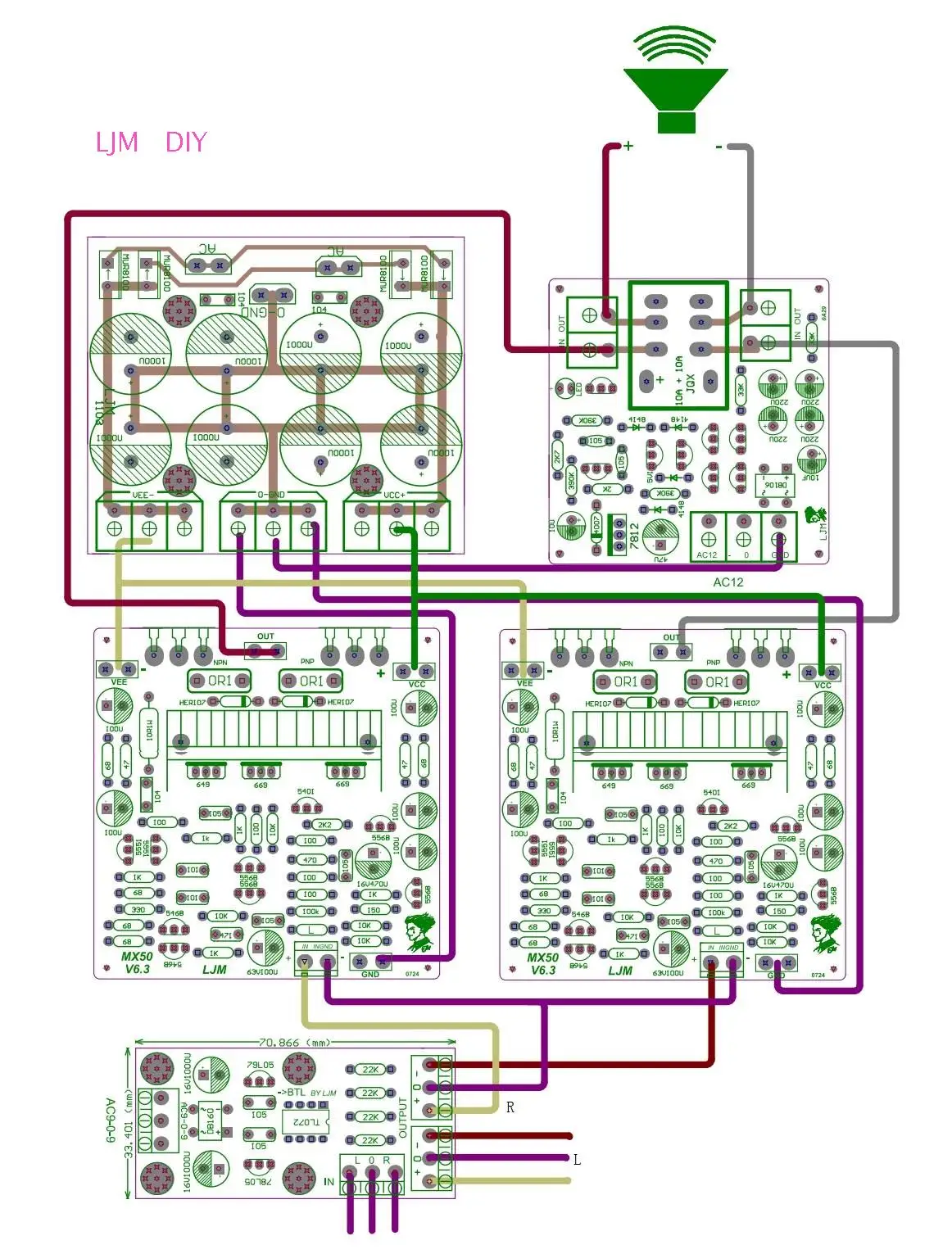 DIY kit адаптер BTL плата XLR для балансировки процессора LJM | Электроника