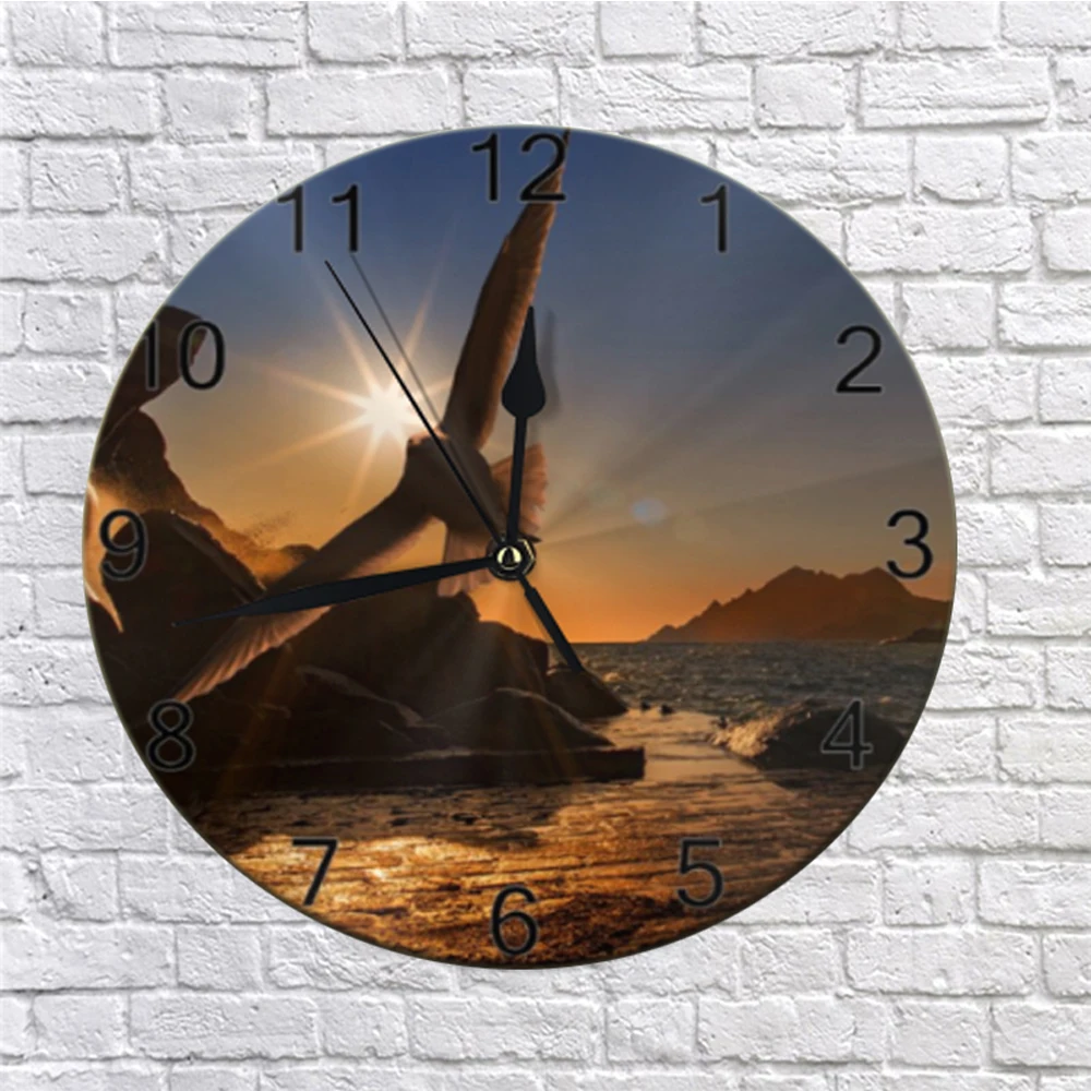 10 дюймов настенные декоративные часы с цифрами орла цифровой циферблат