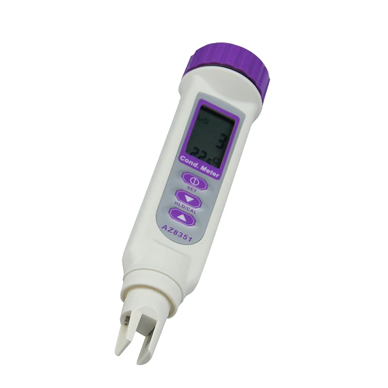 GTBL Az 8351 Ручка Тип Temp метр Cond Тестер с большим ЖК дисплей двойной Az8351|Тестеры