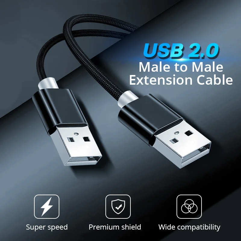 Кабель-удлинитель FONKEN USB A на кабель для передачи данных ПК жестких дисков