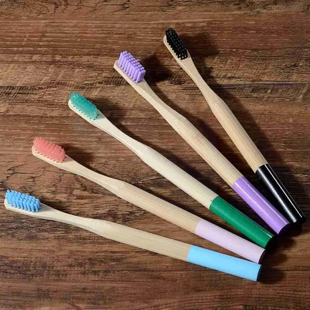 

Adult Bamboo Toothbrush Soft Bristles Environmental Whitening Round Care Toothbrush Care Protection Tooth Tool