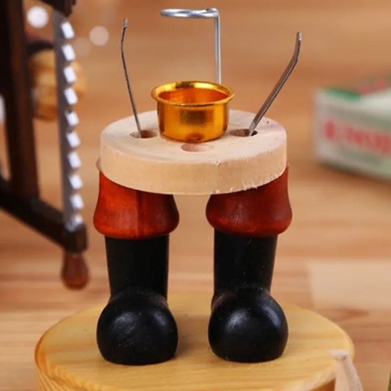 

CREATIVE CHRISTMAS WOODEN PEOPLE SMOKER DOLLS STATUE PIPE PUPPET INCENSE BURNERS WOOD CRAFTWORK HOME DECORATIO ACCESSORIES A1064