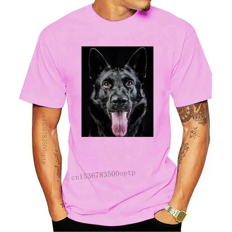 

New 2021 Leisure Fashion German Shepherd 3D Print T-shirt Black Personality Slim Fit Stylish Short Sleeves