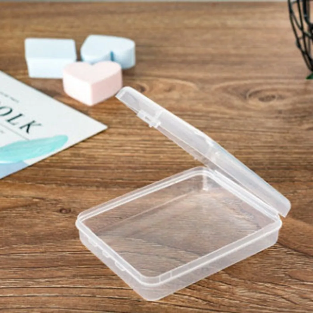 

11cmx9cmx2.8cm Plastic Container Box for Tools Case Screw Sewing PP Boxes Transparent Component Screw Jewelry Storage Box