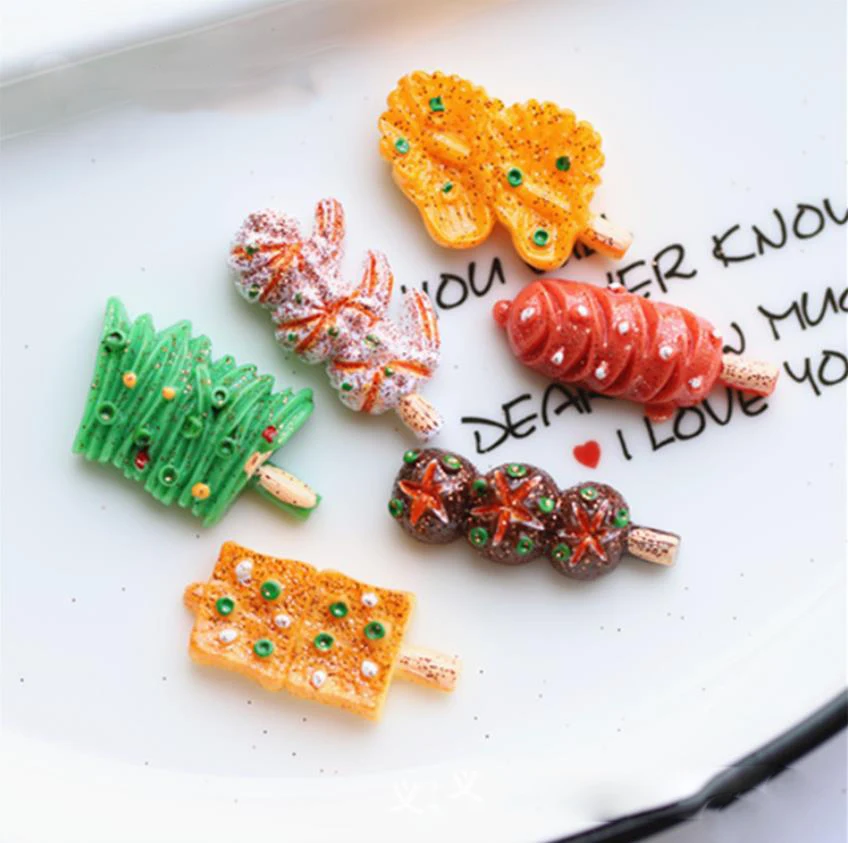 

Resin Simulated Micro Landscape Roast Skewered Ham Sausage Tofu Mushroom Scrapbooking For Dollhouse Toy Decoration