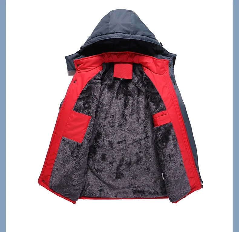 Зимняя мужская уличная куртка водонепроницаемые теплые пальто повседневная