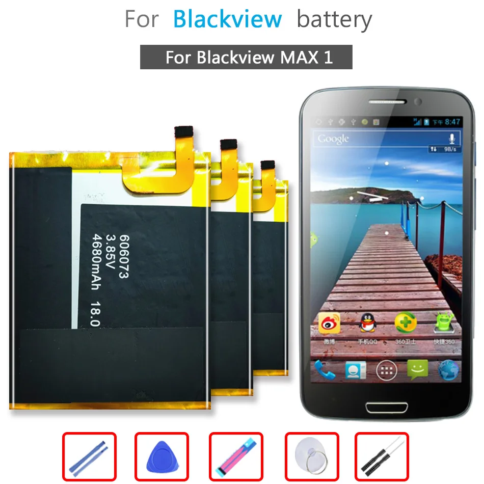 

4680mAh Battery For Blackview MAX 1 MAX1 Mobile Phone Li-ion Bateria
