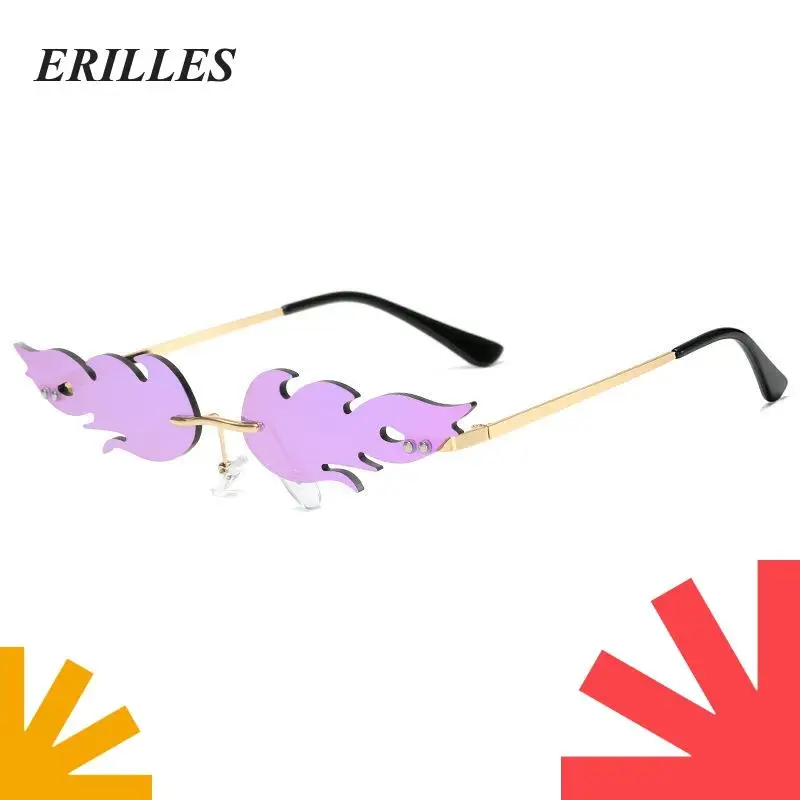 Мужские и женские модные солнцезащитные очки с волнистой оправой антибликовым