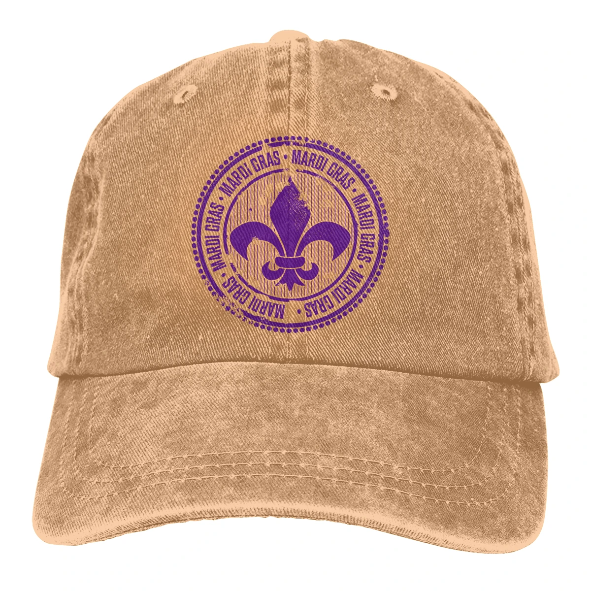 

Baseball Cap Men's Adjustable Cap Purple Mardi Gras Celebration Stamp Casual leisure hats Fashion Snapback Summer Fall hat