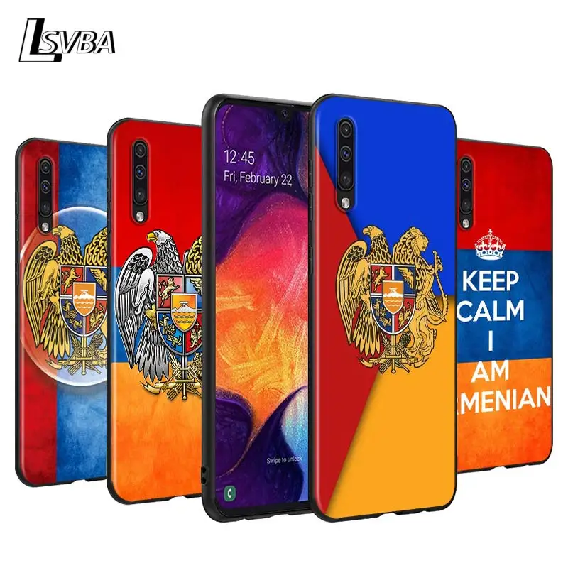 

Armenia Armenians Flag Back Silicone Phone Case for Samsung Galaxy A90 A80 A70S A60 A50S A40 A20E A20 A10S Soft Black Cover