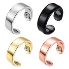 Кольца из розового золота для мужчин, уникальные незамкнутые магнитные кольца в европейском и американском стиле, забота о здоровье